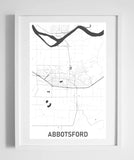 city street wall map art abbotsford